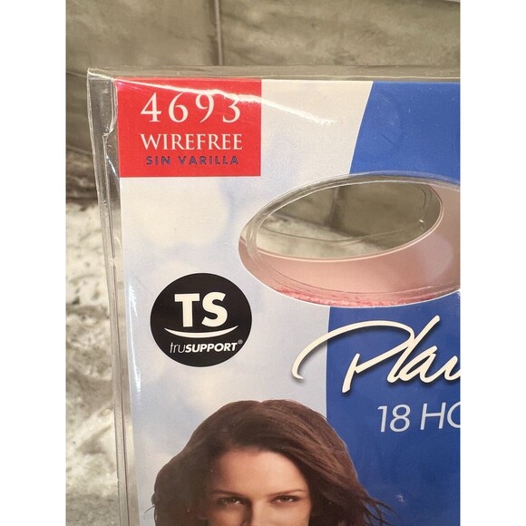 Playtex 18 Hour Wirefree TruSupport Bra Size 40D 4693 Bella Rose Shoulder Comf - Picture 5 of 6